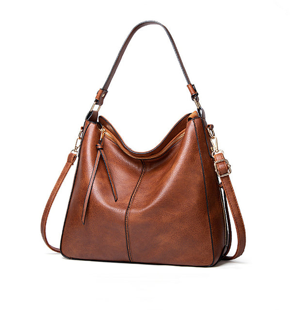 mulheres PU bolsas de mão (Marrom)