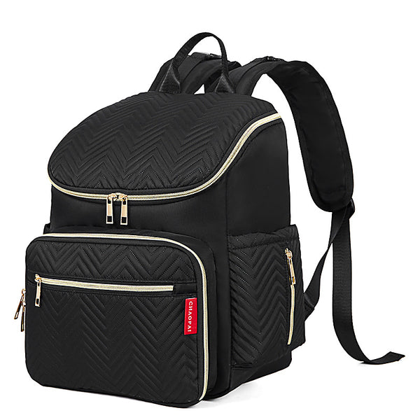 Mochila de fraldas  (preto）