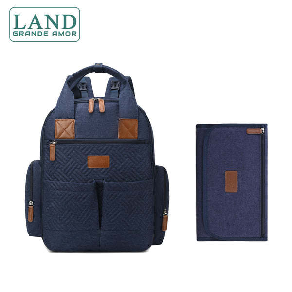 LAND Mommy Diaper Bags Large Capacity Backpack Mummy Travel Nappy bags Handbag Multi-function Maternity Bags with PAD