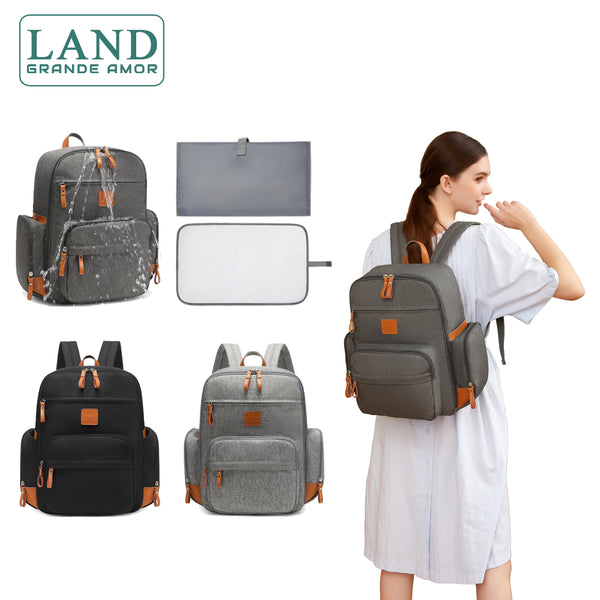 LAND Mommy Diaper Bags Baby Large Capacity Travel Nappy  Backpacks
