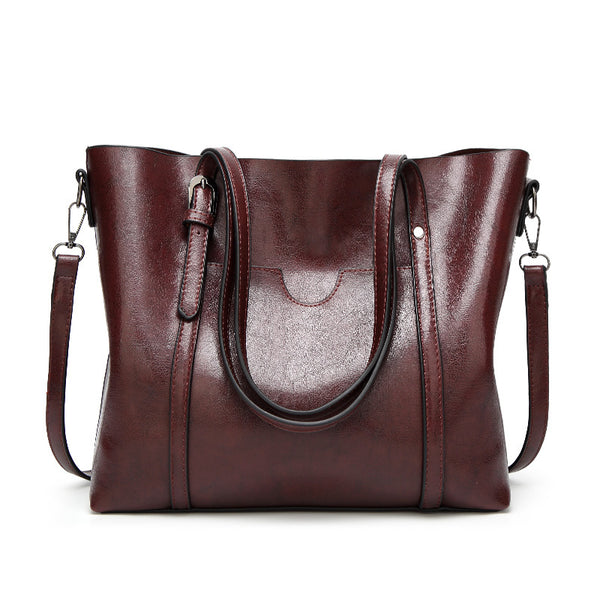 mulheres PU bolsas de mão (Café)